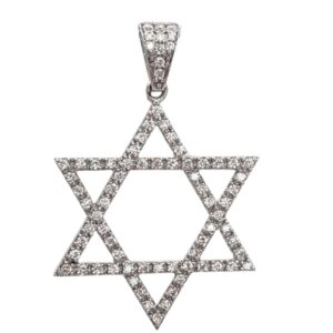 DIAMOND ICED PENDANT - THE STAR OF DAVID