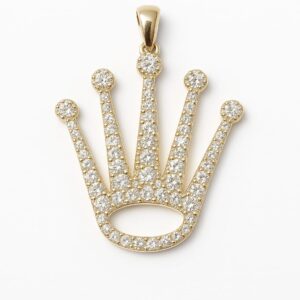 YELLOW GOLD PENDANT - THE CROWN