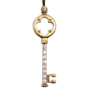 YELLOW GOLD 14K PENDANT - THE KEY