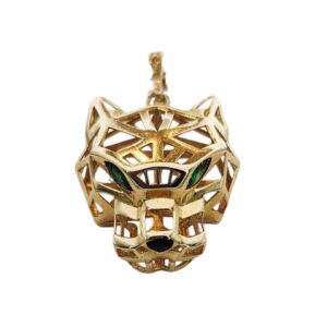 YELLOW GOLD 14K PENDANT – TIGER