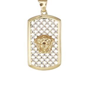 YELLOW GOLD 14K PENDANT – VERSACE DESIGN