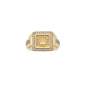 GOLD 14K MEN'S RING - THE CROWN