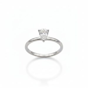 DIAMOND RING - Classic Pear-Shaped Diamond Solitaire Ring