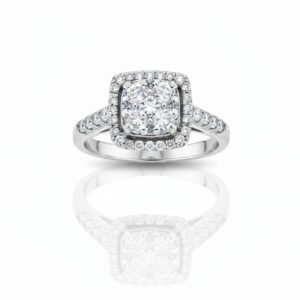 DIAMOND RING - Idolize Halo Round Diamonds