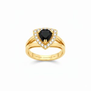 Midnight Halo Diamond Ring