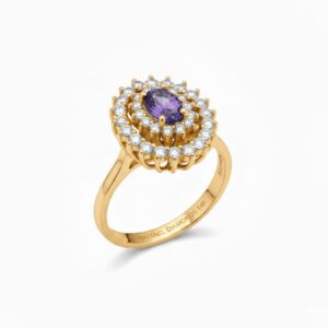 Violet Crown Diamond Ring