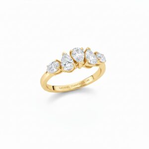 Oval & Pear CVD Diamond Ring (VS–VVS, E–F Color)