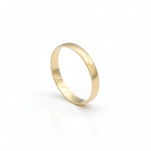 Flat 14K Gold Ring – 2.5mm Width
