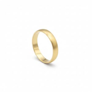 Flat 14K Yellow Gold Ring, 3.7mm Width