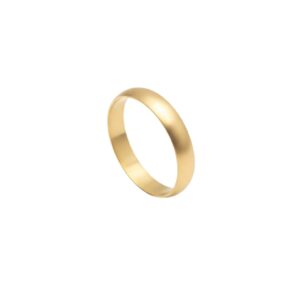 Flat 14K Yellow Gold Ring, 3.6mm