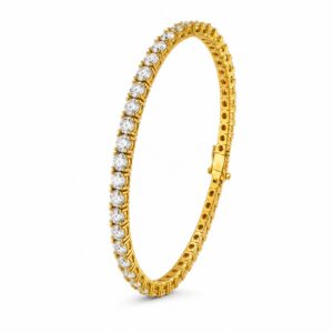 14K Gold CVD Diamond Tennis Bracelet (8.00ct D–E VS1)